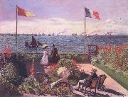 Claude Monet Terrace at Sainte-Adresse oil on canvas